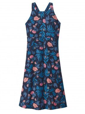 Patagonia Magnolia Spring Dress Fiber Flora Multi Big/Joya Blue size Medium